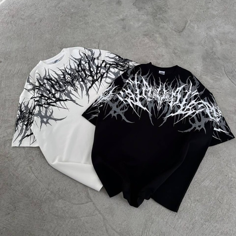 Streetwear Brand Fonts - Y2K Goth Streetwear Merk Unisex Oversized