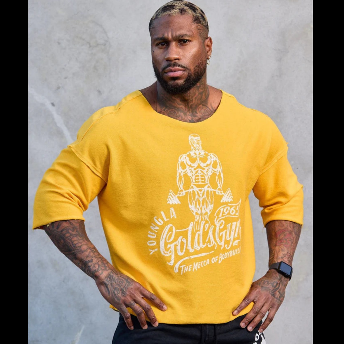 Yellow Streetwear Brand - Art Yellow Gym Training Sportmerk T-shirt