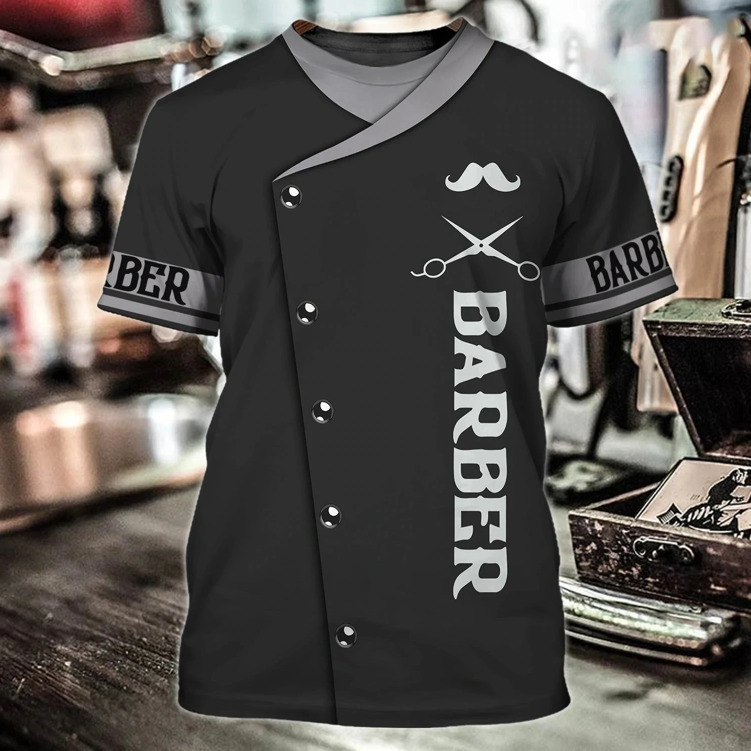 Streetwear Brand T Shirt - Heren zomermode kapper foto casual 3D