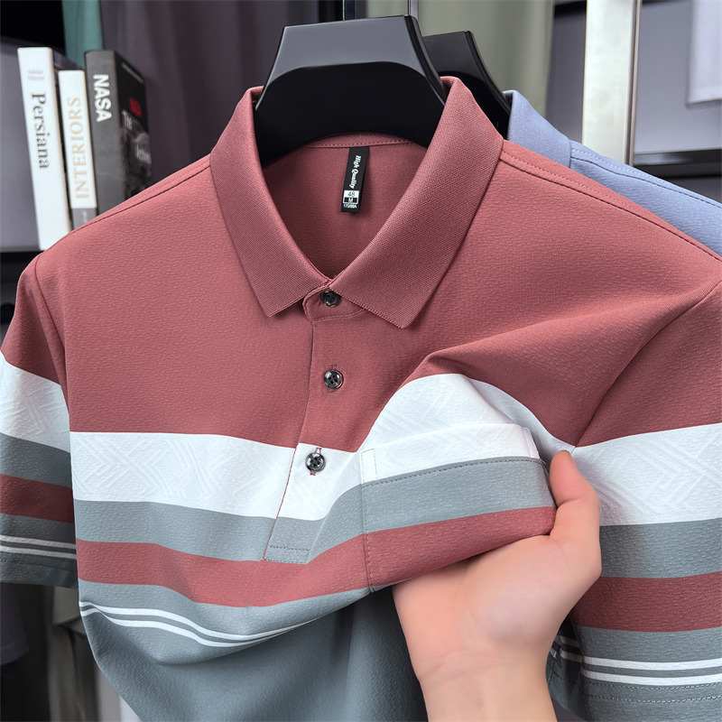 Streetwear Brand T Shirt - Hoge kwaliteit merkpoloshirt van zijde-katoen met