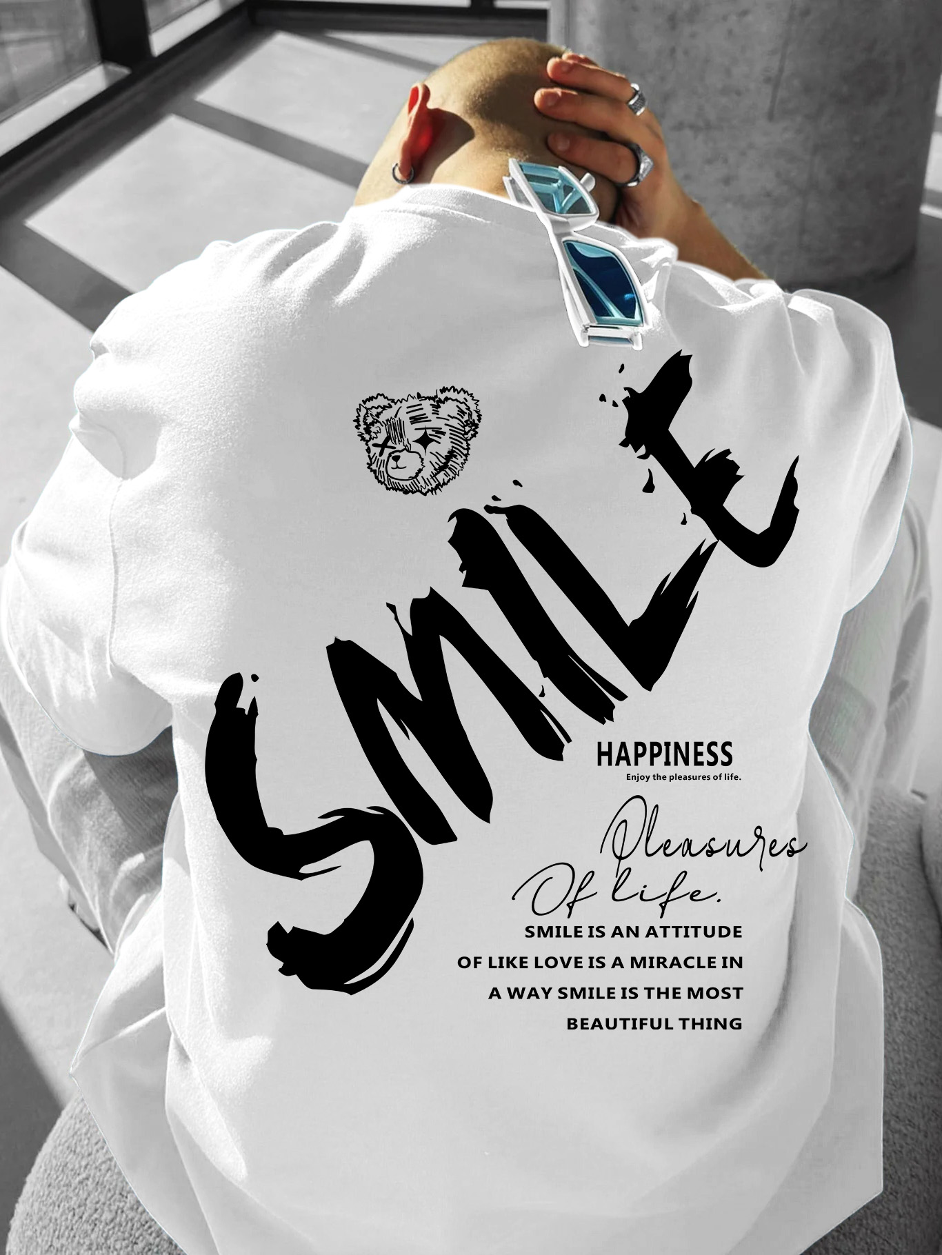 Oversized streetwear-T-shirt v - Streetwear Brand Quotes recensie en prijs