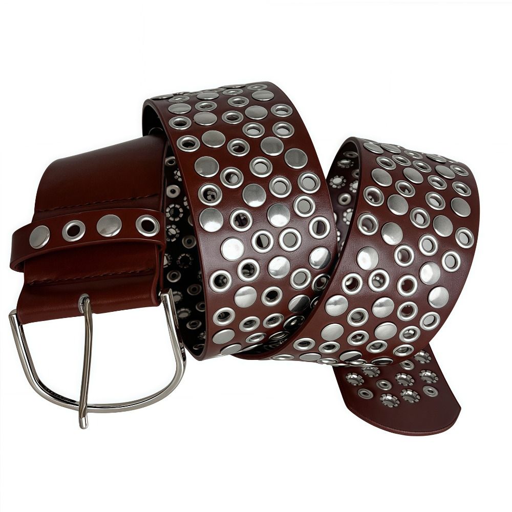 Punk Hollow Eyelet Rivet Belt  - Streetwear Brand Belts recensie en prijs